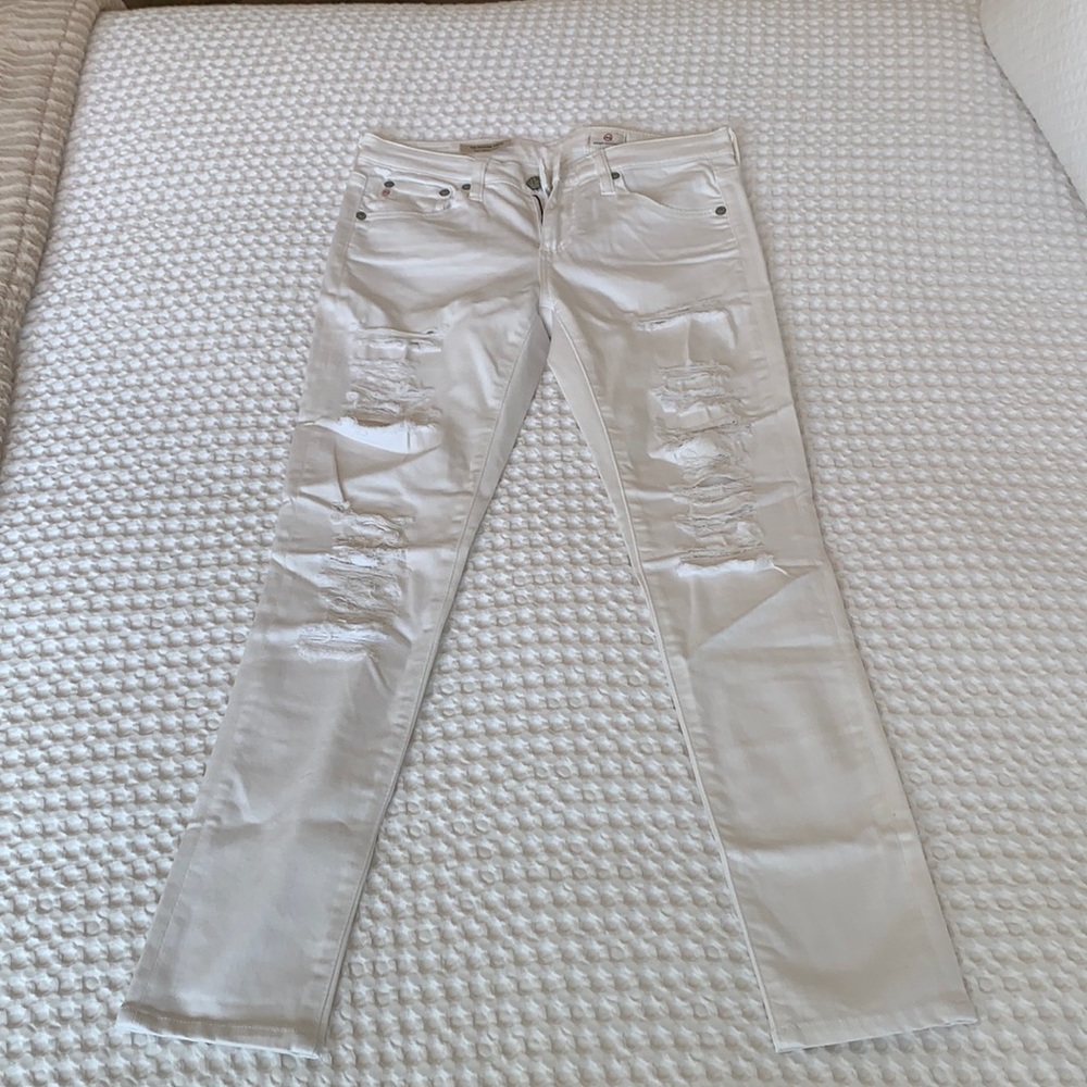AG White Skinny Jeans - The Legging Ankle